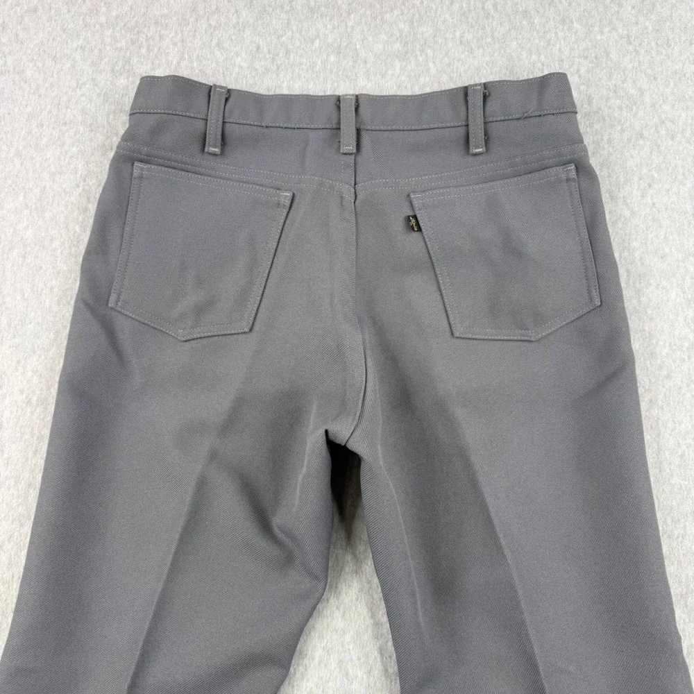 Vintage Levis‎ Pants Mens Fits 34x33 Gray 517 Sta Prest 70s Dacron Made in USA